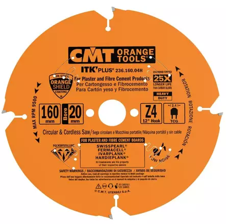 PYÖRÖSAHANTERÄ 160x20 MM TIMANTTI CMT - Pyörösahanterät kivilevy - 63510100 - 1