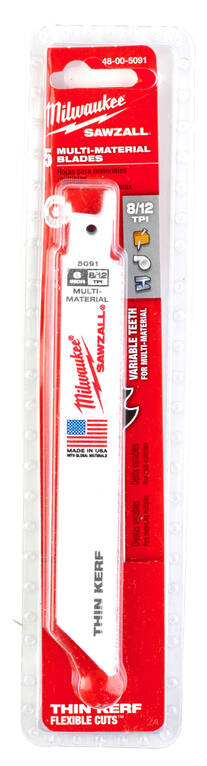 PUUKKOSAHANT 5KPL 150/8/12TPI YLEIS MIL - Puukkosahanterät - 63848005091 - 1