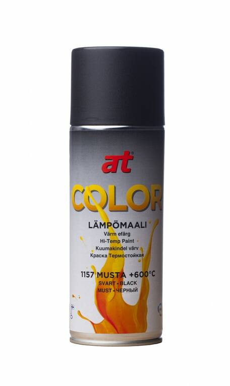 AT LÄMPÖMAALI MUSTA +600 C - Spraymaalit - 830302752 - 1