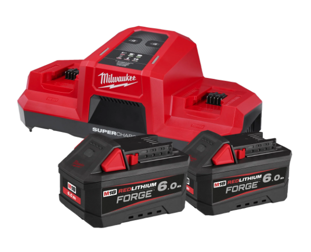MILWAUKEE M18FORGENRG-602 AKKUSETTI - M18 18V Akut ja laturit - 800M18FORGENRG602 - 1