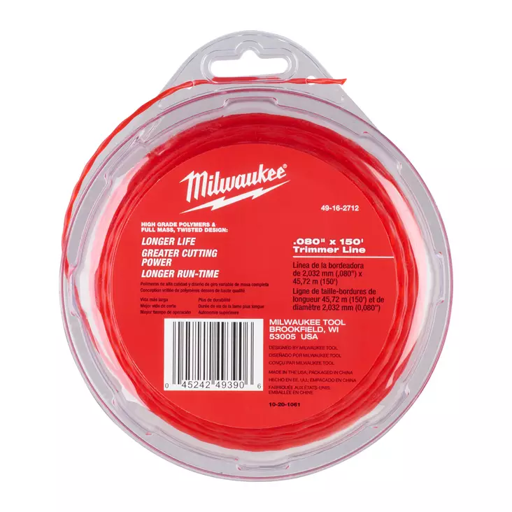 MILWAUKEE TRIMMERIN SIIMA 2MM 45M - M18 18V Puutarhanhoito - 8001002712 - 1
