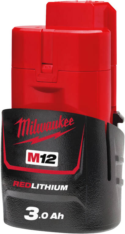 MILWAUKEE M12B3 AKKU M12 3,0AH - M12 12V Akut ja laturit - 800M12B3 - 1