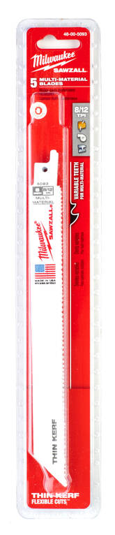 PUUKKOSAHANT 5KPL 200/8/12TPI YLEIS MIL - Puukkosahanterät - 63848005093 - 1