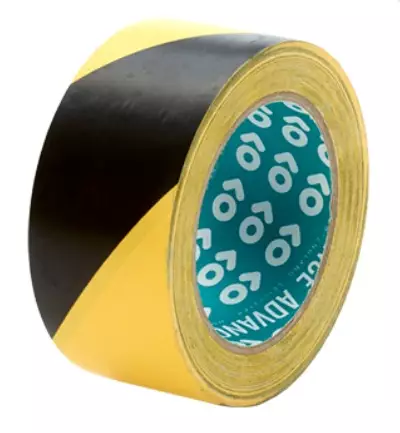 VAROITUSTEIPPI 50MM KELTA/MUSTA - Teipit - 67310003 - 1
