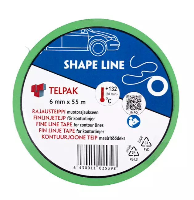 RAJAUSTEIPPI 6MM X 55M - Teipit - 673100655 - 1