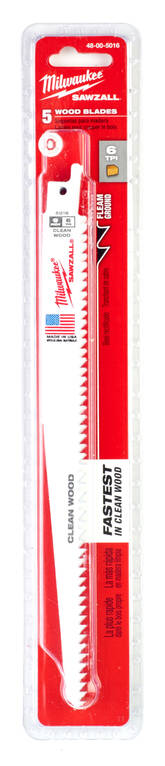 PUUKKOSAHANT 5KPL 230/6TPI MILW - Puukkosahanterät puu - 63848005016 - 1