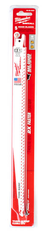 PUUKKOSAHANT 5KPL 300/6TPI FANGTIP MILW - Puukkosahanterät puu - 63848005037 - 1