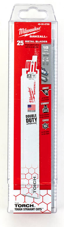 PUUKKOSAHANTERÄ 25KPL MET 230MM MILWAUK - Puukkosahanterät metalli - 63848008788 - 1