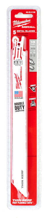 PUUKKOSAHANT MET 5KPL 230/18TPI MILW - Puukkosahanterät metalli - 63848005188 - 1