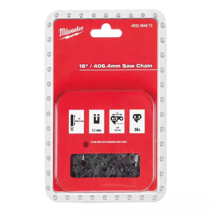 TERÄKETJU 3/8 1.1MM 406 56L M18FCHS - Käsisahat - 635300078 - 1