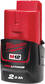 MILWAUKEE M12B2 AKKU M12 2,0AH - M12 12V Akut ja laturit - 800M12B - 1