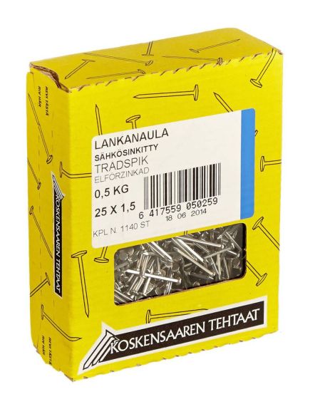 LANKAN.SÄHKÖS 0,5KG - Lankanaulat kirkas - 78078155P - 1